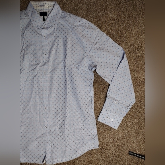 Good Man Brand Long Sleeve Patterned Button Down Shirt NWOT - Picture 4 of 11